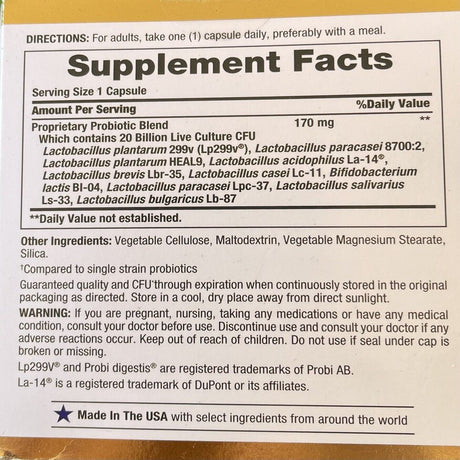 Nature'S Bounty Ultra Strength Probiotic 10, 70 Capsules