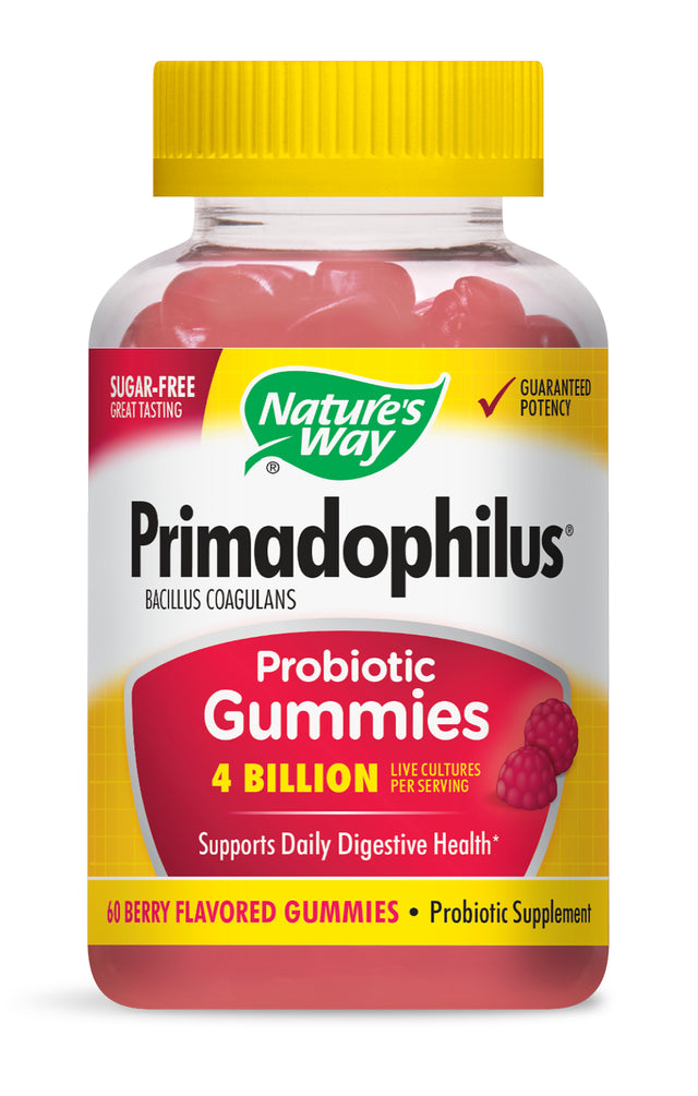 Nature'S Way Primadophilus Probiotic Gummies, Berry, 60 Ct
