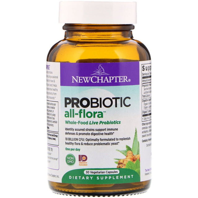 New Chapter Probiotic All-Flora Vegetarian Capsule, 30 Ct