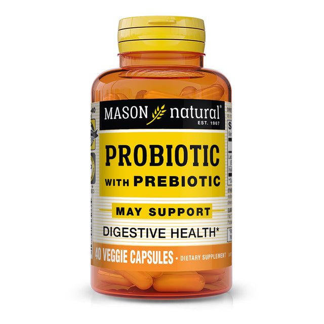 Mason Natural Probiotic with Prebiotic, 40 Veggie Caps