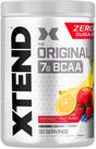 XTEND Original BCAA Powder Knockout Fruit Punch | Sugar Free Post Workout Muscle Recovery Drink with Amino Acids | 7G Bcaas for Men & Women | 30 Servings
