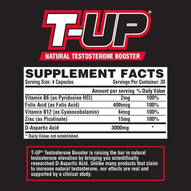 Nutrex T-Up, 120 Count