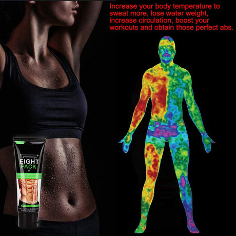 Fat Burning Cream, anti Cellulite Cream Belly Fat Burning anti Cellulite Cream Workout Abdominal Muscle Enhancer Tighten Gel 80G Breast
