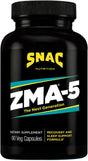 SNAC ZMA-5 Sleep Aid Supplement, Promote Muscle Recovery & Growth, Immune Support, & Restorative Sleep with Zinc, Magnesium & 5-HTP, Post Workout, before Bed ZMA Supplements 90 Veggie Capsules