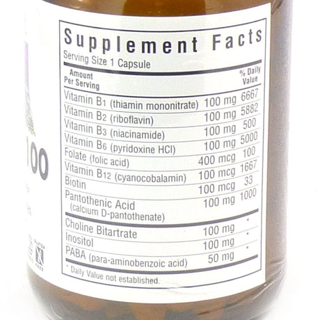 Bluebonnet Nutrition - B Complex 100 High Potency - 100 Vegetarian Capsules