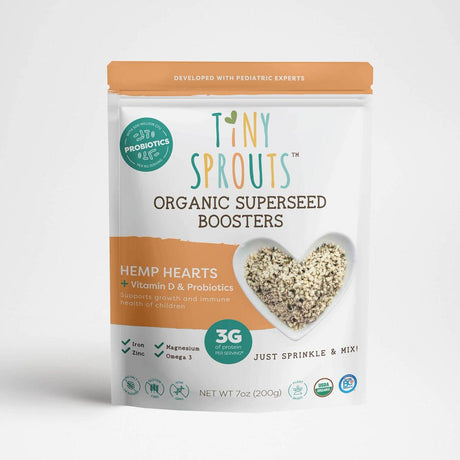 Organic Hemp Hearts + Vitamin D & Probiotics