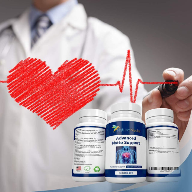 Nattokinase 4000 FU Supplement- 200Mg of Natto Kinase Powder All Natural Blood Thinner Capsules Made from Organic Fermented Beans Can Help to Improve Blood Circulation