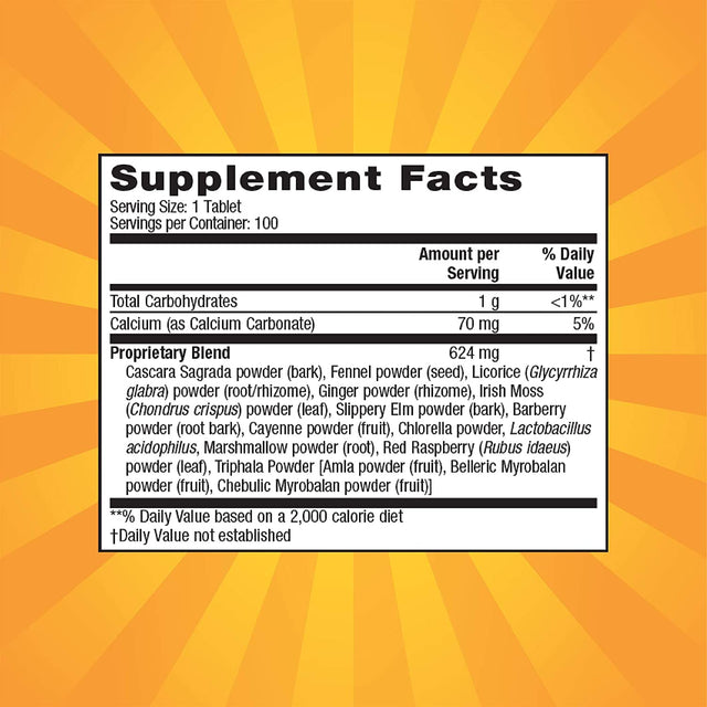 Super Cleanse by Nature'S Secret | Herbal and Probiotic Support, 100 Tablets