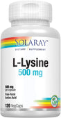 SOLARAY Freeform Llysine 500Mg Capsules, 120 CT