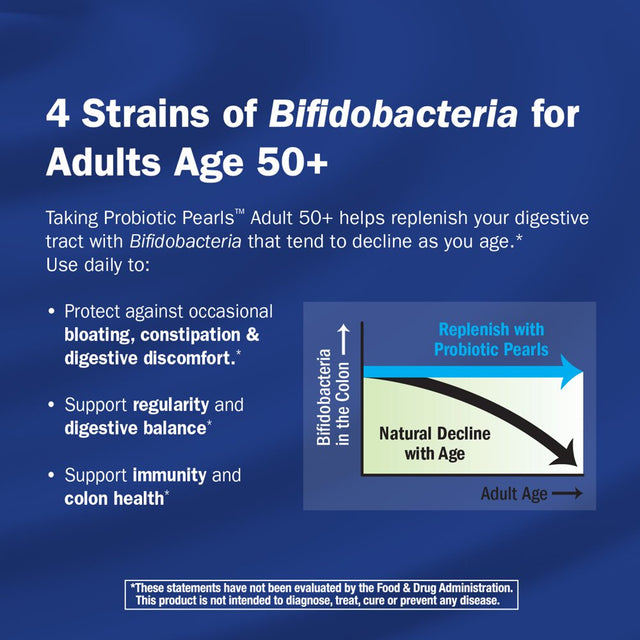 Nature'S Way Probiotic Pearls Adults 50+, 1 Billion Cultures, 30 Softgels