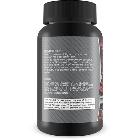 Mengenix Testo Rampage - Maximum Strength Testosterone Booster - Aids in Strength, Stamina, Energy, and Performance