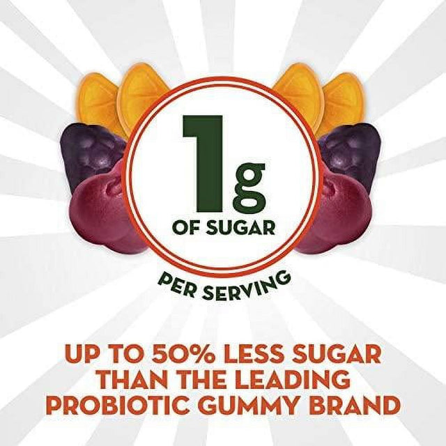 Align Dualbiotic, Prebiotic + Probiotic for Men and Women, Help Nourish and Add Good Bacteria for Digestive Support, Natural Fruit Flavors, 60 Gummies