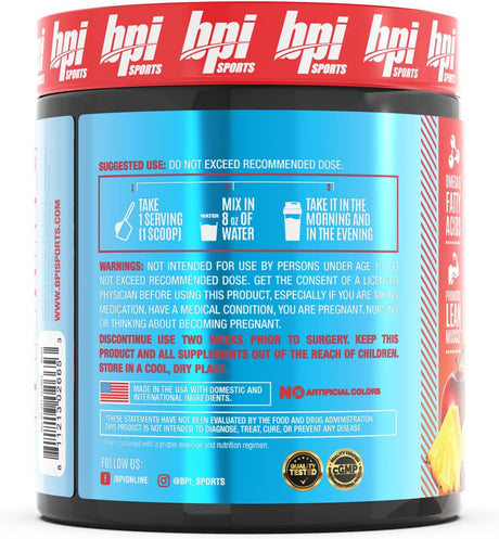 BPI Sports CLA + Carnitine – Conjugated Linoleic Acid – Weight Loss Formula – Metabolism, Performance, Lean Muscle – Caffeine Free – for Men & Women – Fruit Punch – 50 Servings – 12.34 Oz