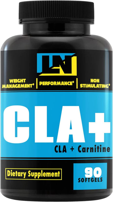 Cla+Carnitine High Potency, Non Stimulant Weight Loss Supplement, Conjugated Linoleic Acid, L-Carnitine Metabolic Enhancer, Caffeine Free Fat Burner, Improve Fitness Activity 90 Softgels