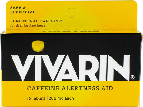 Vivarin® Brand Alertness Aid, 16 Tablets per Box (Pack of 6 Boxes)