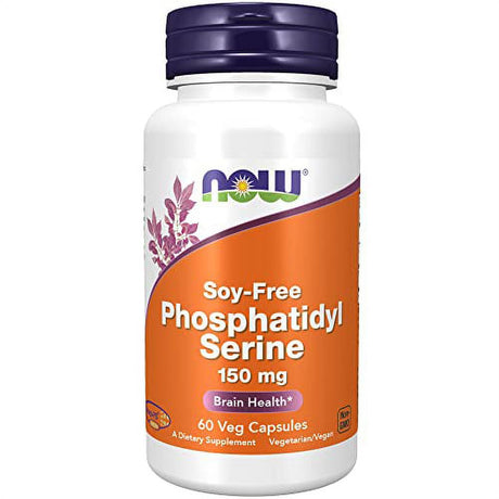 NOW Supplements, Soy-Free Phosphatidyl Serine (150Mg), Brain Health*, 60 Veg Capsules