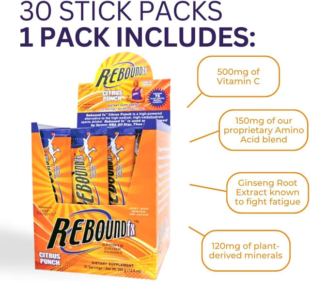 Youngevity Rebound FX On-The-Go Pouches Citrus Punch - 30 CT Box