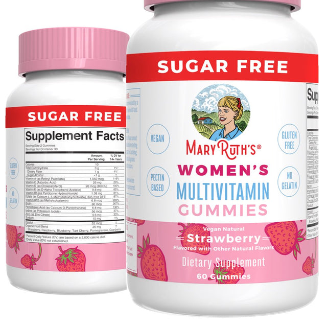 Maryruth Organics Women'S Multivitamin Gummies - Strawberry (60 Gummies) for Overall Wellness