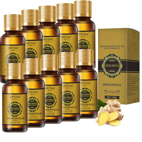 Slimming Ginger Oil Belly Ginger Oil Detox Ginger Oil Belly Button Slimming Stomach Massage Oil Anti-Cellulite Massage Oil Healthy Ginger Massage Oil