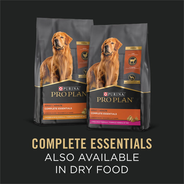 Purina Pro Plan Wet Dog Food for Adult Dogs High Protein Classic Complete Essentials Variety Pack, 13 Oz Cans (12 Pack)