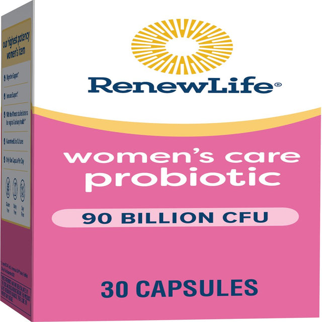 Renew Life Women'S Probiotic Supplement, 30 Vegetarian Capsules, 90 Billion CFU