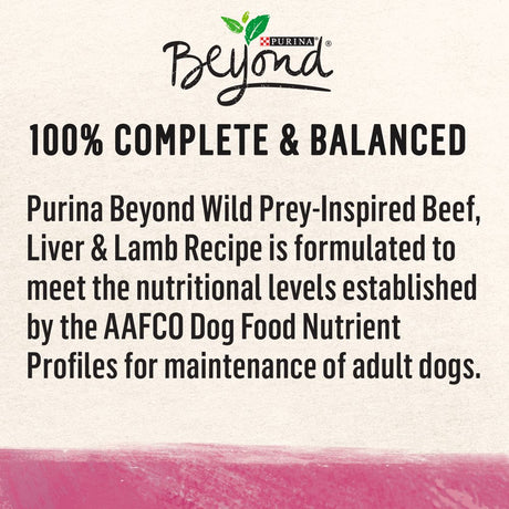 Purina beyond WILD Prey-Inspired Grain Free, High Protein Beef, Liver & Lamb Pate Recipe Wet Dog Food - (12) 13 Oz. Cans