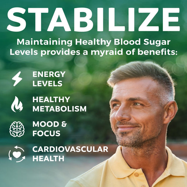 Healths Harmony Blood Sugar Support Supplement - Helps with Blood Glucose and Weight Loss - Natural Herb Health Level Formula - 100% Money Back Guarantee - 60 Capsule Pills