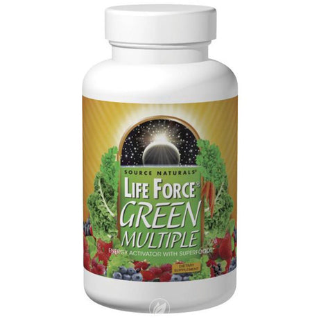 Life Force Green Multiple 180 Tabs by Source Naturals, Pack of 2