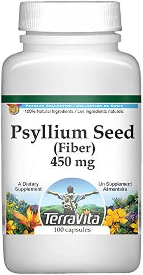 Terravita Psyllium Seed (Fiber) - 450 Mg (100 Capsules, ZIN: 511401)