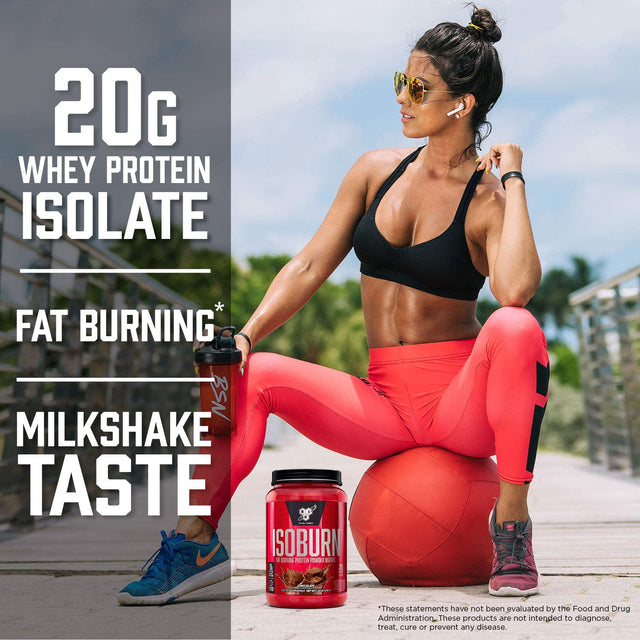 BSN ISOBURN, Lean Whey Protein Powder, Fat Burner for Weight Loss with L-Carnitine - Chocolate Milkshake, (20 Servings), 1.32 Pound (Pack of 1)