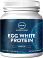 MRM Nutrition Egg White Protein | Vanilla Flavored | 23G Fat-Free Protein | with Digestive Enzymes | Highest Biological Value | Clinically Tested | 20 Servings