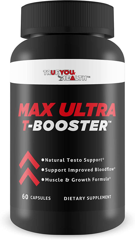 Max Ultra T-Booster - Natural Testosterone Support - Support Improved Blood Flow - Muscle Growth Formula - Muscle Building & Testosterone Support Formula for Recovery - Stamina - Endurance - Growth