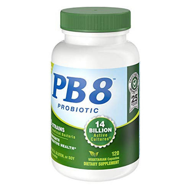 Nutrition Now PB 8 Probiotic Acidophilus for Life* Vegetarian Dietary Supplement for Men and Women, 120 Count