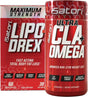 Isatori Lipo-Drex Fat Loss Thermogenic Formula-Fast Acting Weight Loss-Appetite Suppressant (60 Capsules) Ultra CLA + Omega (90 Softgels)