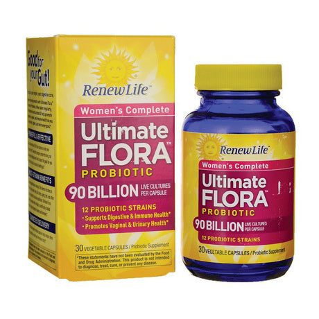 Renew Life - Ultimate Flora Women'S Complete Probiotic 90 Billion - 30 Capsules