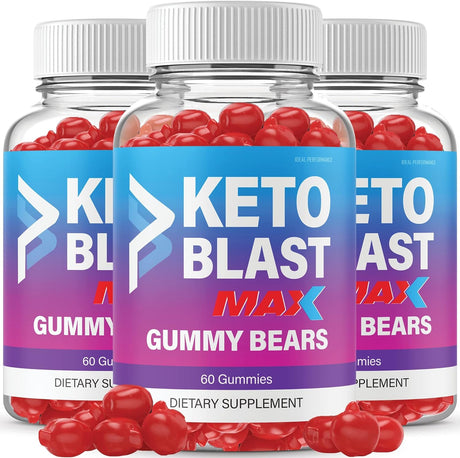 IDEAL PERFORMANCE (3 Pack) Ketosis Blast Gummies 800Mg Ketosis Blast Gummy Bears Weight Blaster Loss Watcher (180 Gummies)