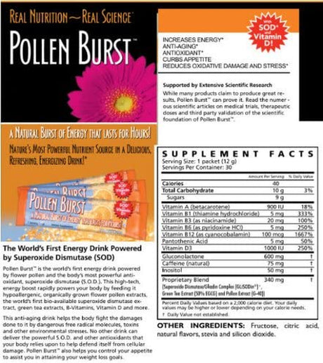 Projoba Pollen Burst Energy Drink Packets (30 Count)