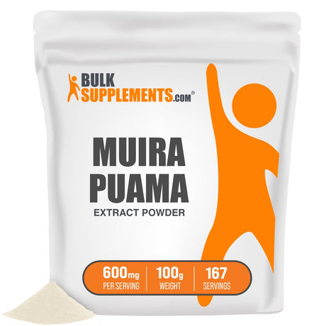 Bulksupplements.Com Muira Puama Extract - Brain Booster Energy (100 Grams)
