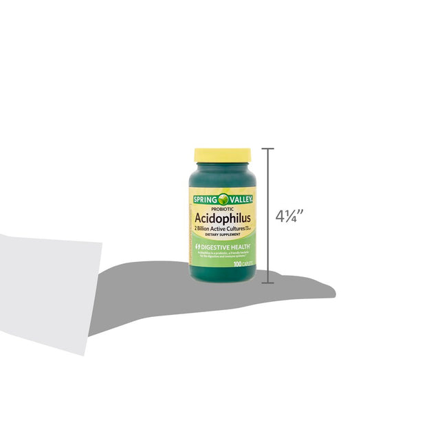 Spring Valley Probiotic Acidophilus Dietary Supplement, 100 Count