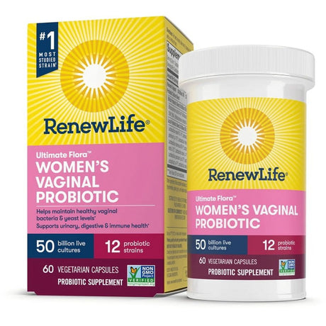 Renew Life Women'S Care Probiotic 50 Billion Cfu 60 Veg Caps