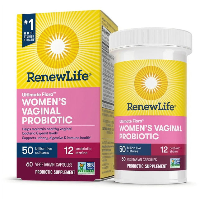 Renew Life Women'S Care Probiotic 50 Billion Cfu 60 Veg Caps