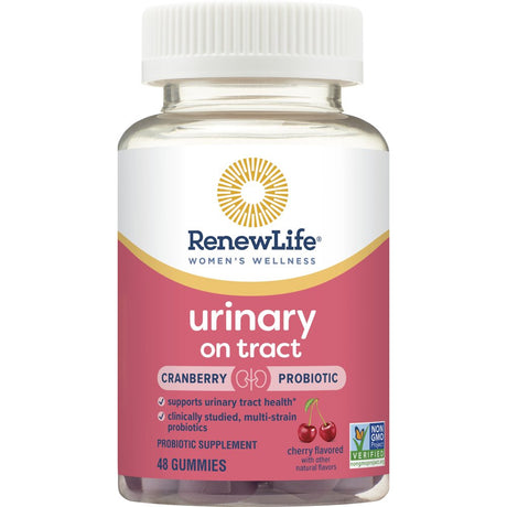 Renew Life Women'S Wellness Gummy Probiotic for Urinary Health, Cranberry, 48 Count