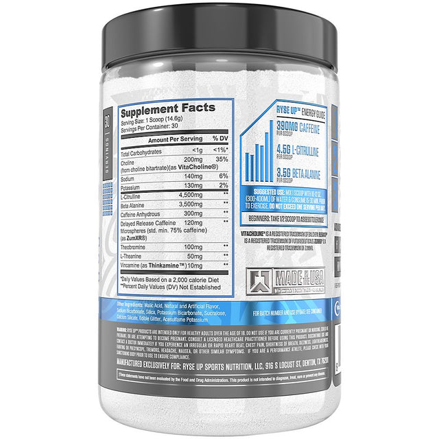 RYSE Loaded Pre, Tiger'S Blood, 15.4 Oz (438 G)