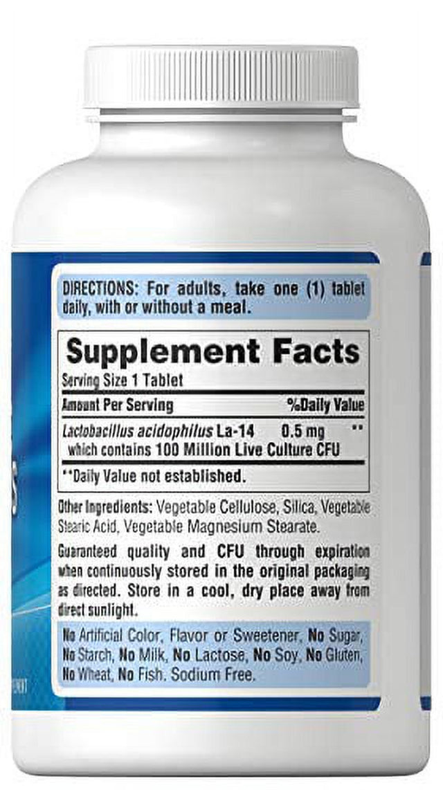 Puritan'S Pride Probiotic Supplement, Acidophilus, 250 Count