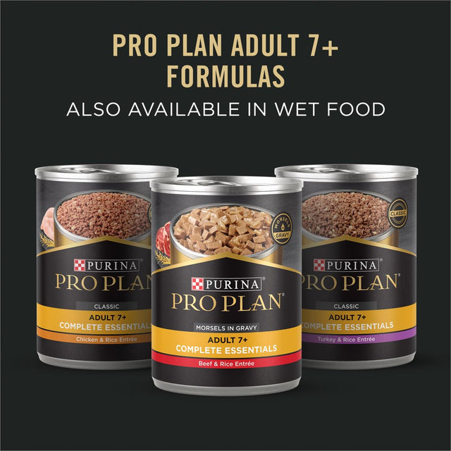 Purina Pro Plan Adult Dry Dog Food Complete Essentials High Protein, Shredded Beef & Rice, 18 Lb Bag