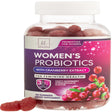 Probiotics for Women + Cranberry - 3 Billion CFU Guaranteed & 6 Vegan Strains for Women'S Vaginal, Digestive, Ph & Immune Health Support, Womens Probiotic Gummy, Shelf Stable, No Gluten - 120 Gummies