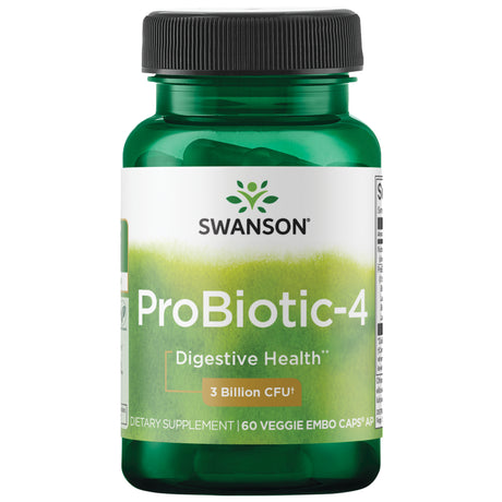 Swanson Probiotic-4 3 Billion Cfu 60 Veggie Drcapsules