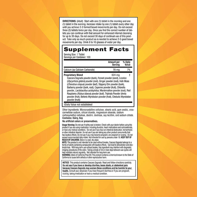 Nature'S Secret Super Cleanse Extra Strength Toxin Detox & Gentle Elimination Body Cleanse, Digestive & Colon Health Support - Stimulating Blend of 14 Herbs with Probiotics - 100 Tablets (Pack of 3)