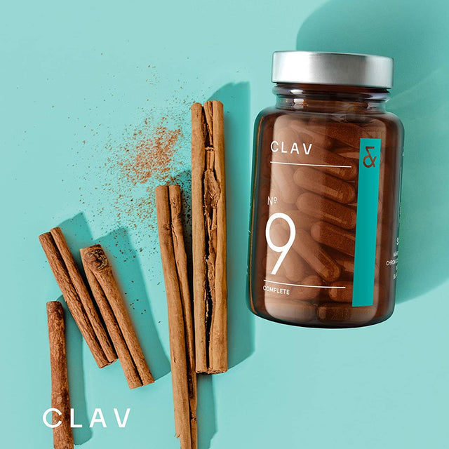 N°9 Sugar FIX - Blood Sugar Control Supplement - Cinnamon Capsules with Bitter Melon, Beta Glucan & Chromium - 60 Capsules - Vegan Glucose Support Supplement - Blood Sugar Diet - Made in Germany