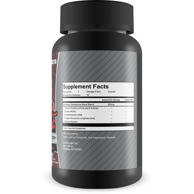 Mengenix Testo Rampage - Maximum Strength Testosterone Booster - Aids in Strength, Stamina, Energy, and Performance